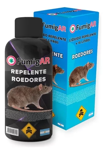 Repelente Para Ratas Negra Ahuyenta Roedores Raton Laucha - 10 litros