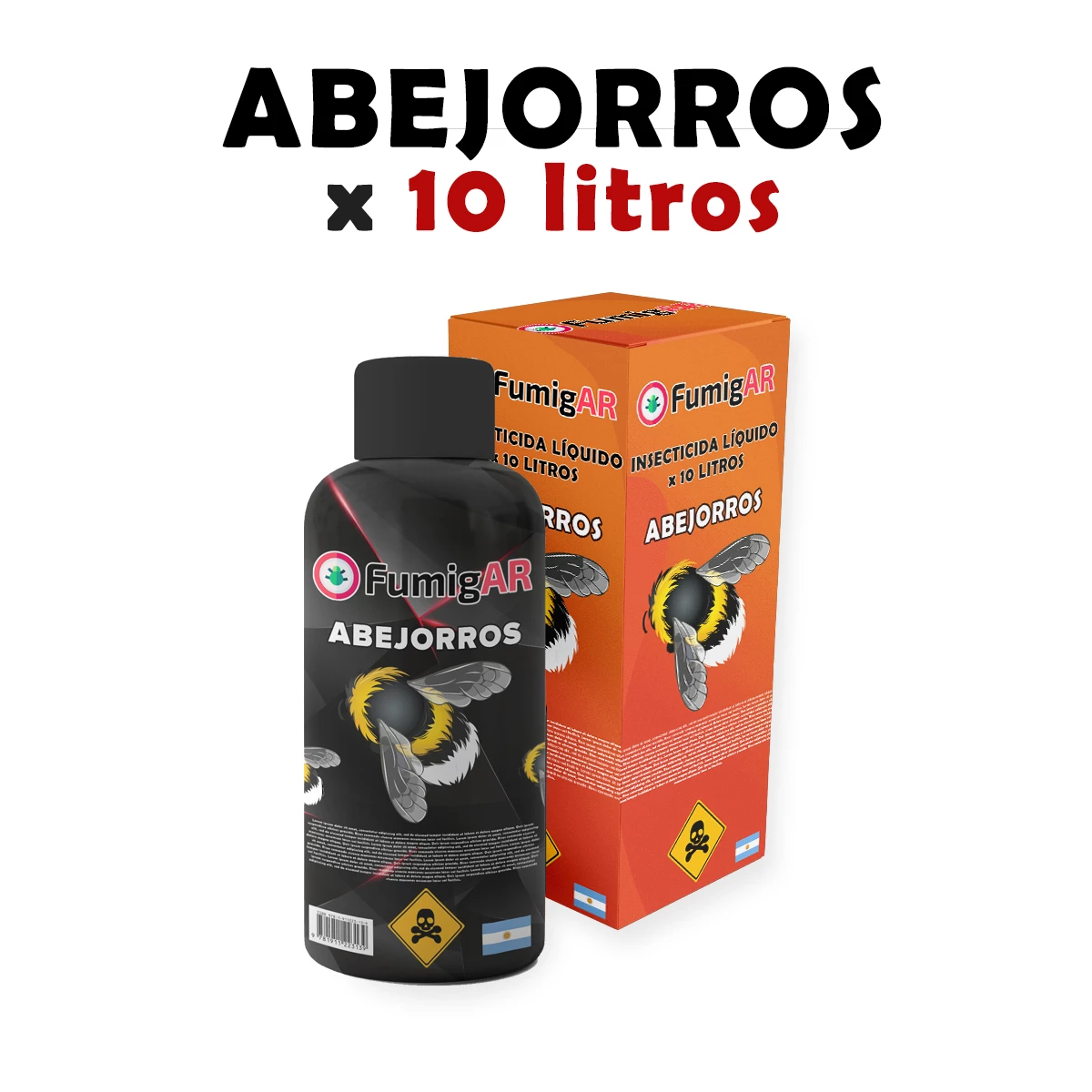 Insecticida Veneno Liquido Para Fumigar Abejorros - 10 litros