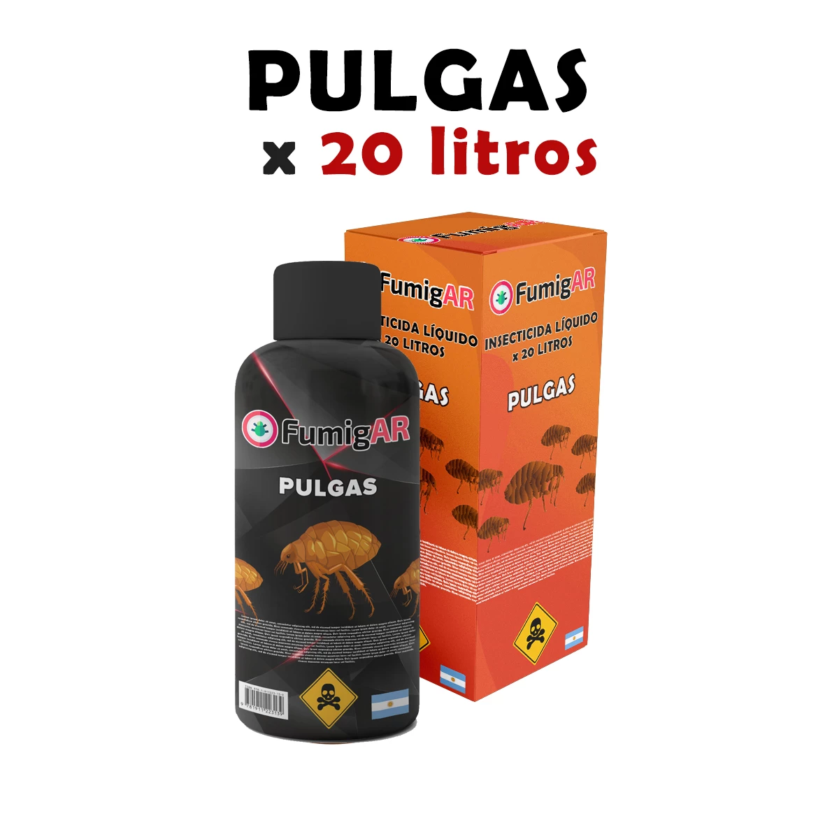 Insecticida Veneno Liquido Para Fumigar Pulgas Garrapatas - 20 litros