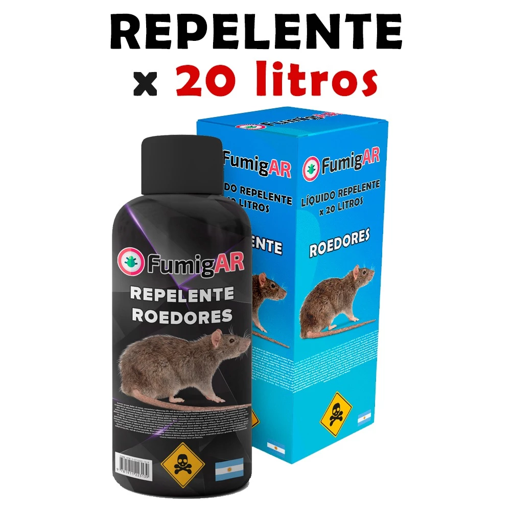 Repelente Para Ratas Negra Ahuyenta Roedores Raton Laucha - 20 litros