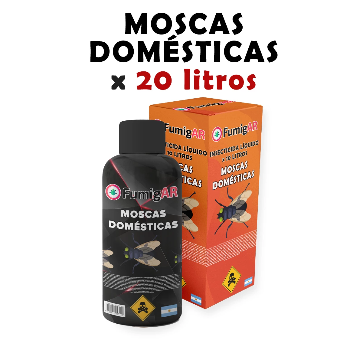 Insecticida Veneno Liquido Para Fumigar Mosca Doméstica - 20 litros