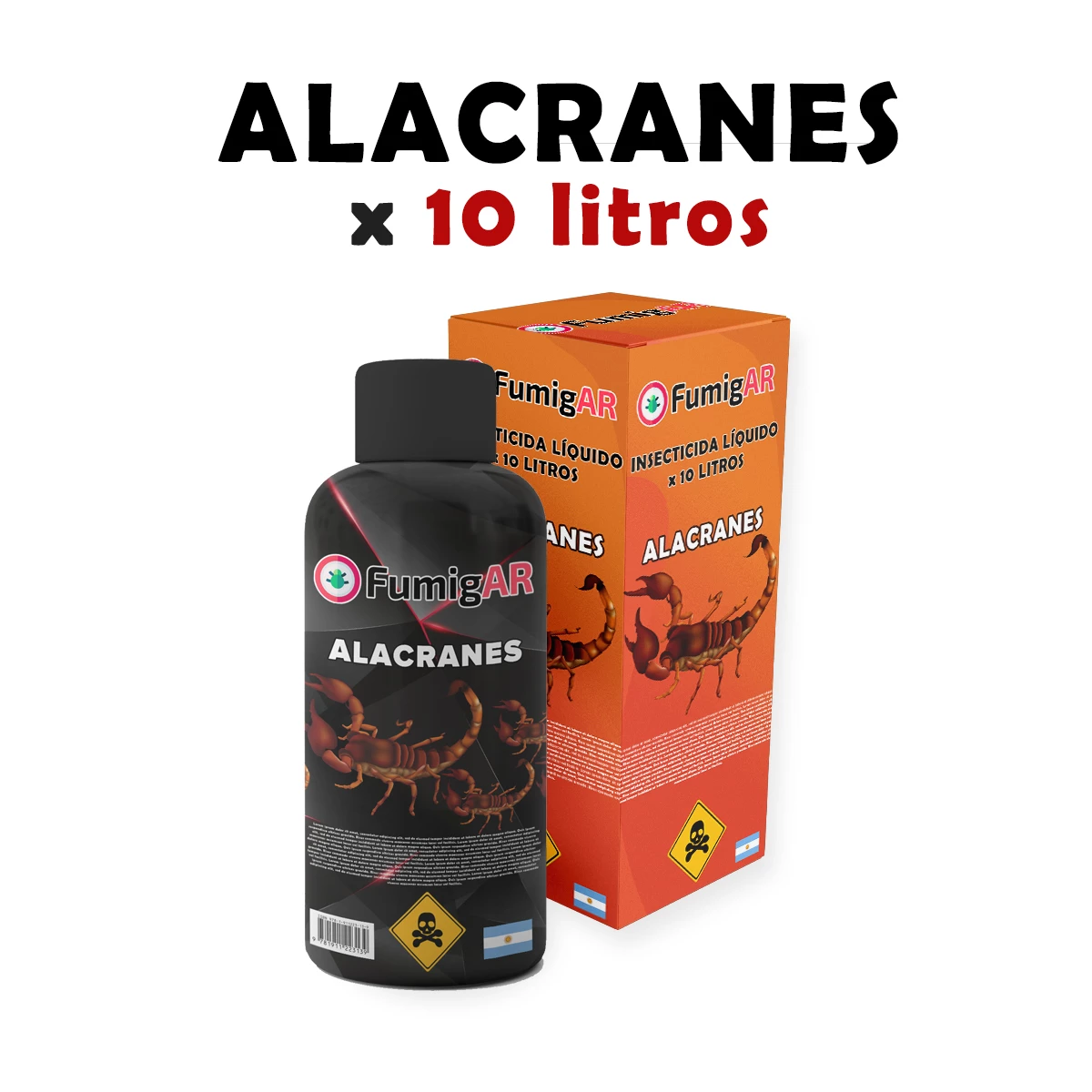 Insecticida Veneno Liquido Para Fumigar Alacranes - 10 litros