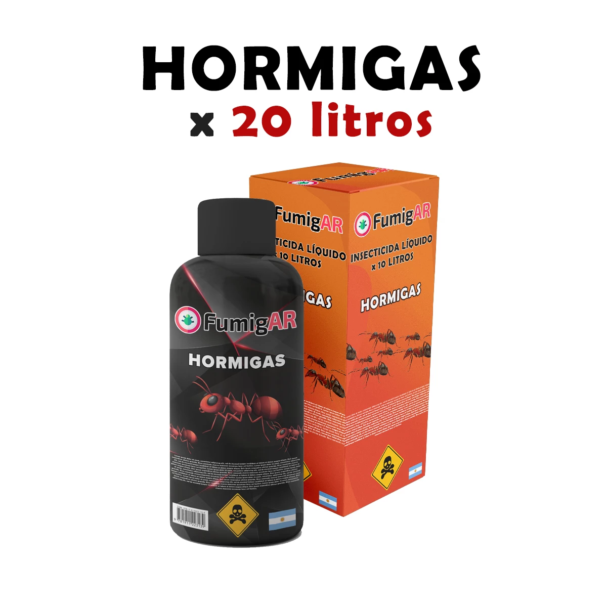 Insecticida Mata Veneno Para Hormigas Negras - 20 litros