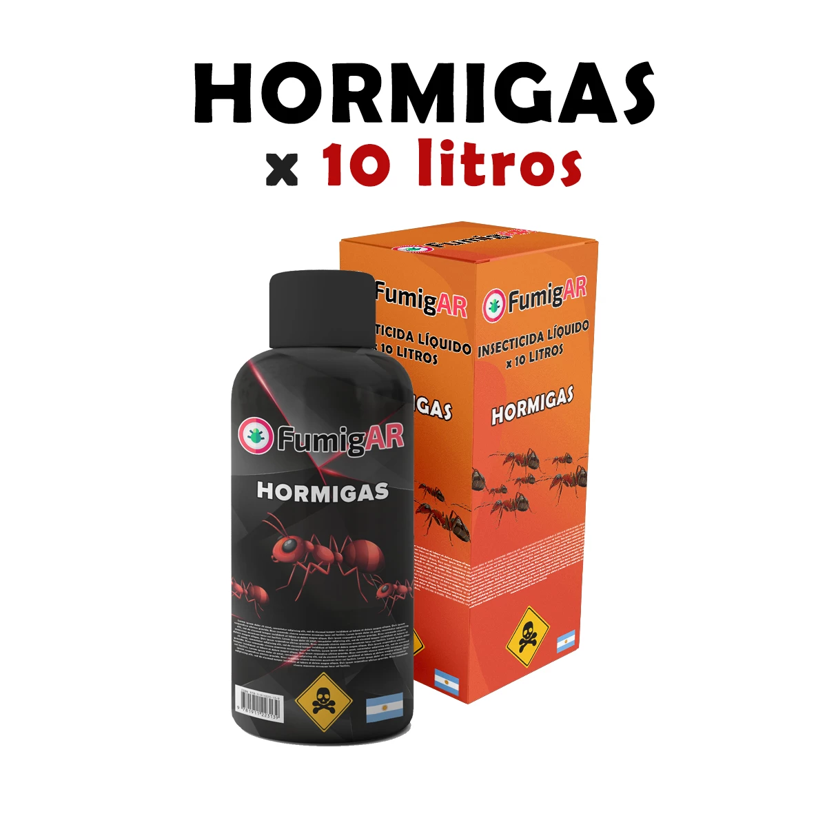 Insecticida Mata Veneno Para Hormigas Negras - 10 litros