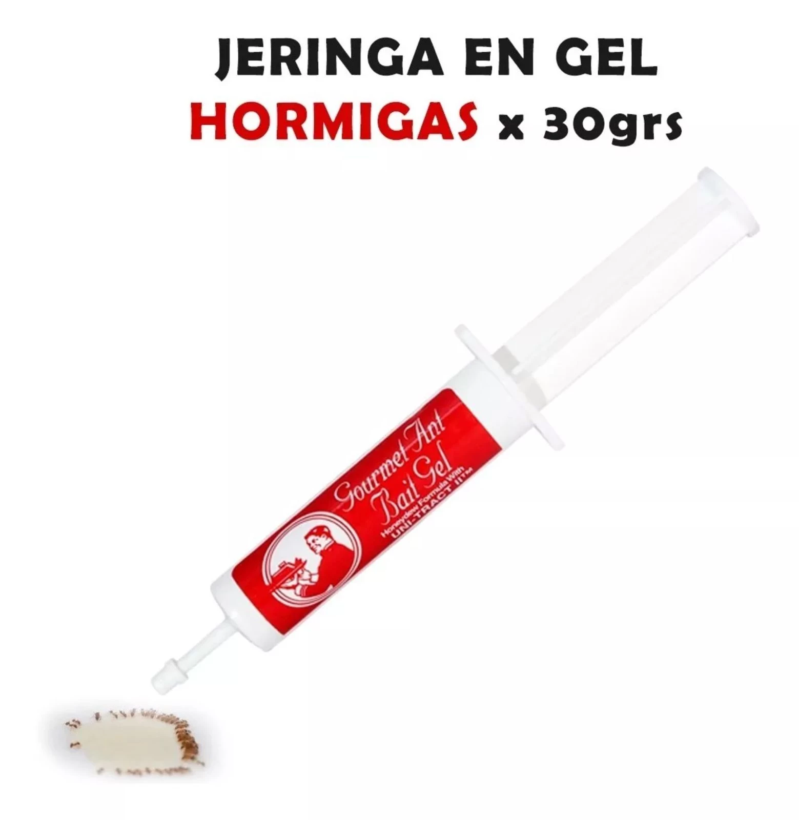 Jeringa Insecticida Gel Para Fumigar Hormigas Veneno Mata x30 gramos