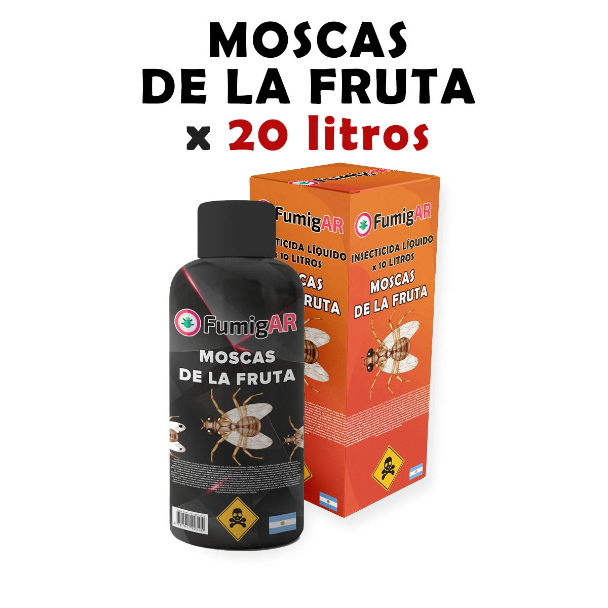 Insecticida Veneno Liquido Para Fumigar Mosca De La Fruta - 20 litros